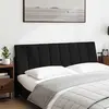 Image de vidaXL Coussin de tête de lit "Hanko" Noir 160 cm Tissu