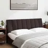 Image de vidaXL Coussin de tête de lit "Hanko" brun foncé 160 cm Tissu