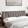 Image de vidaXL Coussin de tête de lit "Hanko" Taupe 180 cm Tissu