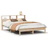 Image de vidaXL Lit en bois massif sans matelas 140x190 cm pin
