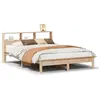 Image de vidaXL Lit en bois massif sans matelas 135x190 cm pin