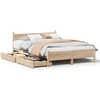 Image de vidaXL Lit en bois massif sans matelas 140x190 cm pin