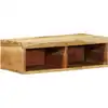 Image de vidaXL Armoire TV murale 60x30x19 cm en bois massif d'acacia