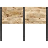 Image de vidaXL Tête de lit 140 cm en bois massif de mangue et fer