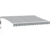 Image de vidaXL Store automatique anthracite & blanc 350x250 cm