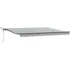 Image de vidaXL Store automatique avec LEDs Anthracite & Blanc 450x300 cm