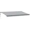 Image de vidaXL Store automatique avec LEDs Anthracite & Blanc 600x300 cm