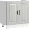 Image de vidaXL Armoire sous évier Kalmar Gris Sonoma 80x46x81,5 cm