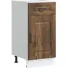 Image de vidaXL Élément bas de cuisine Kalmar chêne fumé Matériau dérivé du bois