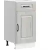 Image de vidaXL Armoire basse de cuisine Kalmar Gris Sonoma Matériau dérivé du bois