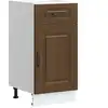 Image de vidaXL Élément bas de cuisine Kalmar brun imitation chêne Matériau dérivé du bois