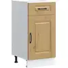Image de vidaXL Élément bas de cuisine Kalmar Chêne Artisan Matériau dérivé du bois
