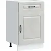 Image de vidaXL Armoire basse de cuisine Kalmar gris béton Matériau dérivé du bois