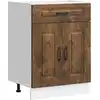 Image de vidaXL Élément bas de cuisine Kalmar chêne fumé Matériau dérivé du bois