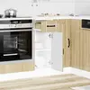 Image de vidaXL Armoire basse de cuisine Lucca Chêne Sonoma Matériau dérivé du bois