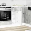 Image de vidaXL Armoire basse de cuisine Lucca gris béton Matériau dérivé du bois