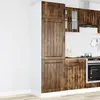 Image de vidaXL Armoire de cuisine Lucca Chêne fumé Matériau dérivé du bois