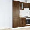 Image de vidaXL Armoire de cuisine Lucca brun imitation chêne Matériau dérivé du bois