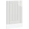 Image de vidaXL Bandeau de lave-vaisselle Lucca Blanc brillant Matériau dérivé du bois