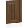 Image de vidaXL Façade de lave-vaisselle Lucca brun imitation chêne Matériau dérivé du bois