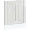 Image de vidaXL Bandeau de lave-vaisselle Lucca Blanc brillant Matériau dérivé du bois