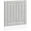Image de vidaXL Bandeau de lave-vaisselle Lucca gris béton Matériau dérivé du bois
