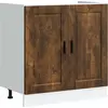 Image de vidaXL Armoire sous évier Porto chêne fumé 80x46x81,5 cm
