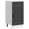 Image de vidaXL Armoire basse de cuisine Porto Noir Bois composite