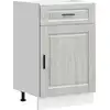 Image de vidaXL Armoire basse de cuisine Porto Gris Sonoma Matériau dérivé du bois