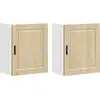 Image de vidaXL Armoires de cuisine suspendues 2 pcs. Porto Chêne Sonoma Matériau dérivé du bois