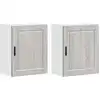 Image de vidaXL Armoires de cuisine suspendues 2 pcs. Porto Gris Sonoma Matériau dérivé du bois