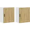 Image de vidaXL Armoires de cuisine suspendues 2 pcs. Porto Chêne Artisan Matériaux dérivés du bois