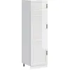 Image de vidaXL Armoire de cuisine Porto Blanc brillant Matériau dérivé du bois