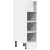 Image de vidaXL Armoire basse Riga blanc 20x44,5x81,5 cm Bois composite