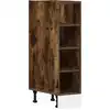 Image de vidaXL Armoire basse Riga chêne fumé 20x44,5x81,5 cm Matériau dérivé du bois