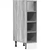 Image de vidaXL Armoire basse Riga Gris Sonoma 20x44,5x81,5 cm Matériau dérivé du bois