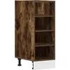 Image de vidaXL Armoire basse Riga chêne fumé 30x44,5x81,5 cm Matériau dérivé du bois