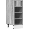Image de vidaXL Armoire basse Riga Gris Sonoma 30x44,5x81,5 cm Matériau dérivé du bois