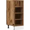 Image de vidaXL Armoire basse Riga aspect bois ancien 30x44,5x81,5 cm Matériau dérivé du bois