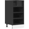 Image de vidaXL Armoire basse Riga noir 40x44,5x81,5 cm Bois composite