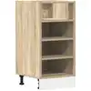 Image de vidaXL Armoire basse Riga Chêne Sonoma 40x44,5x81,5 cm Matériau dérivé du bois