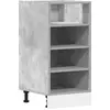 Image de vidaXL Armoire basse Riga gris béton 40x44,5x81,5 cm Bois composite