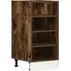 Image de vidaXL Armoire basse Riga chêne fumé 40x44,5x81,5 cm Matériau dérivé du bois