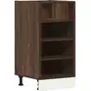 Image de vidaXL Armoire basse Riga brun imitation chêne 40x44,5x81,5 cm Matériau dérivé du bois