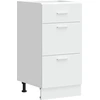 Image de vidaXL Armoire basse Lyon blanc 40x46x81,5 cm Bois composite