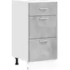 Image de vidaXL Armoire basse Lyon gris béton 40x46x81,5 cm Bois composite
