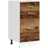 Image de vidaXL Armoire basse Lyon imitation vieux bois 40x46x81,5 cm Matériau dérivé du bois