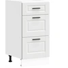 Image de vidaXL Armoire basse de cuisine Porto Blanc Matériau dérivé du bois