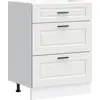 Image de vidaXL Armoire basse de cuisine Porto Blanc Matériau dérivé du bois