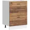 Image de vidaXL Élément bas de cuisine Porto imitation vieux bois Matériau dérivé du bois